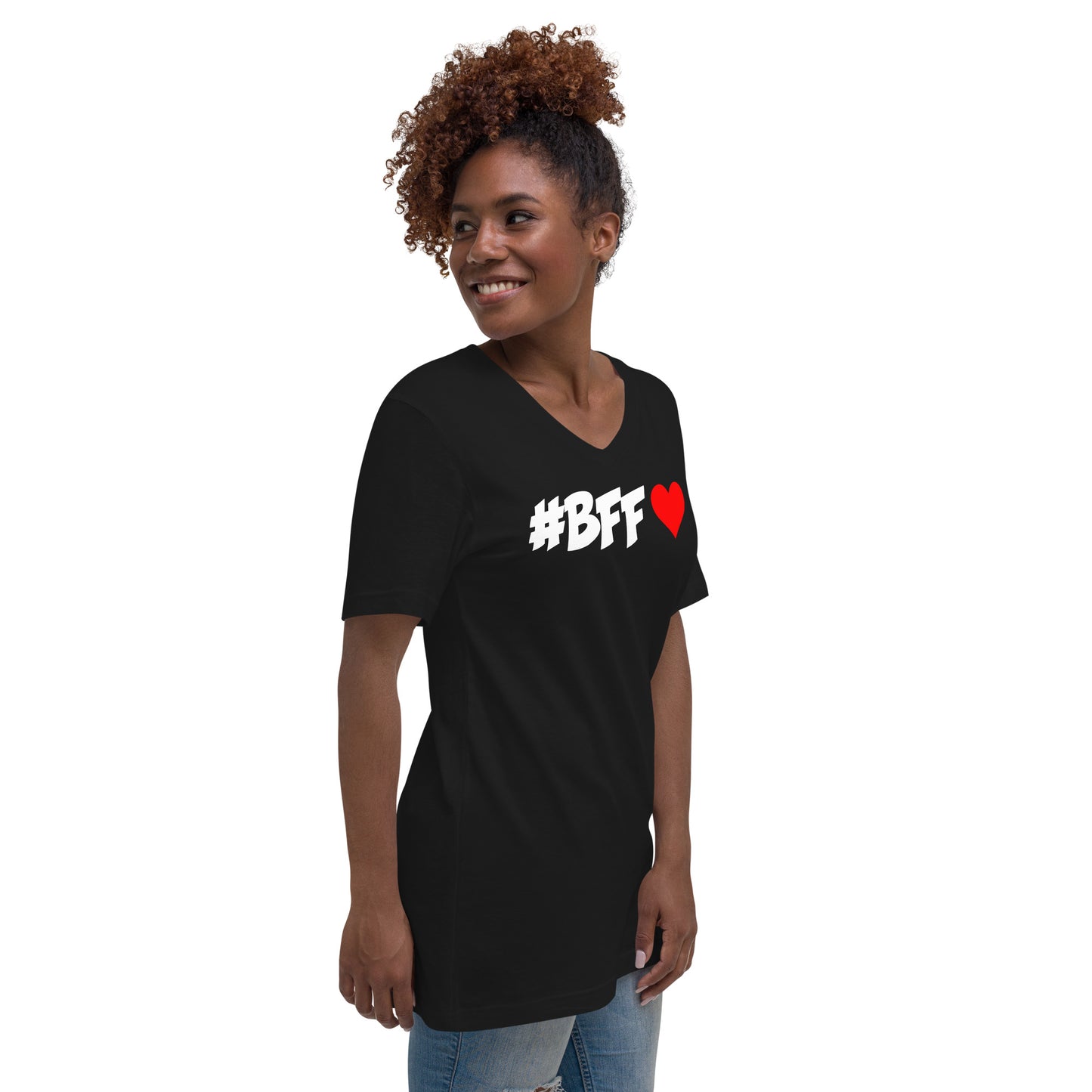 #BFF❤️ Unisex V Neck Tee