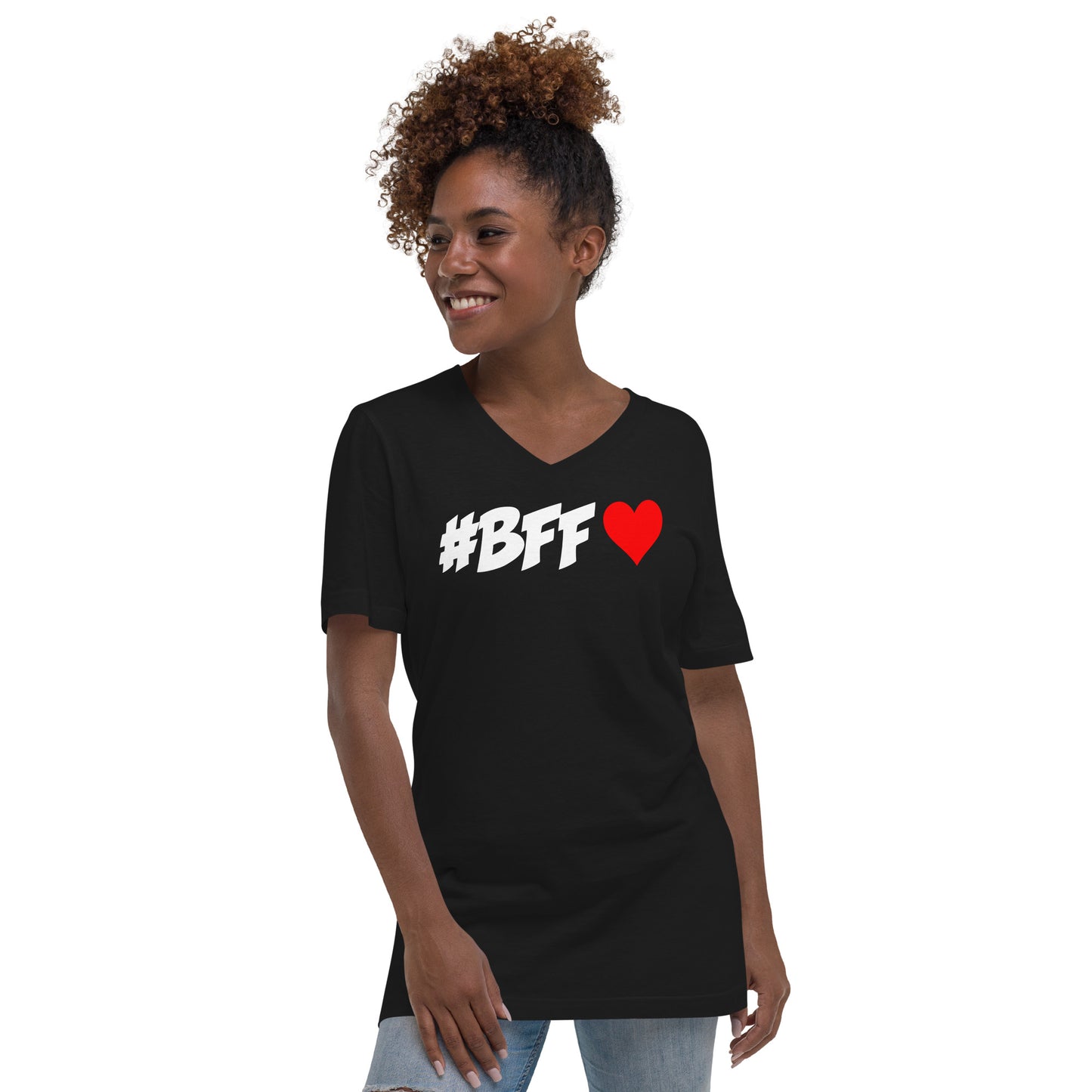 #BFF❤️ Unisex V Neck Tee