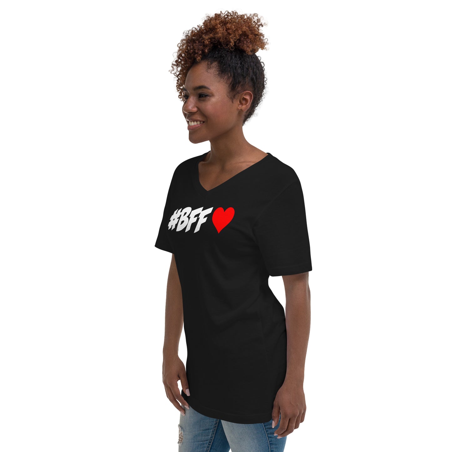 #BFF❤️ Unisex V Neck Tee